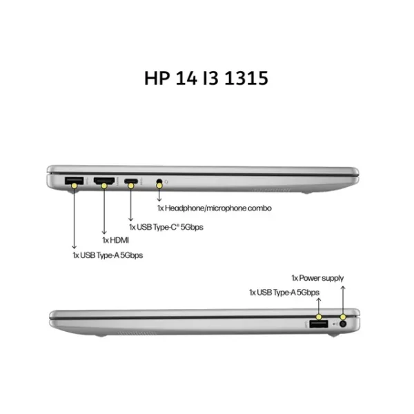 4 HP 14 CORE I5 120U 8GB 512GB W11+OHS+M365B 14.0FHD COPILOT SLV -EP1177TU